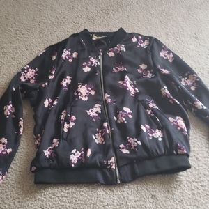 Floral bomber jacket